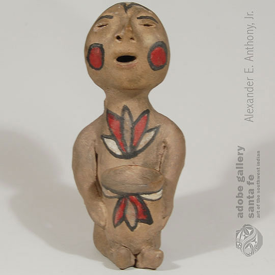 Tesuque Pueblo Pottery Rain God - 26002